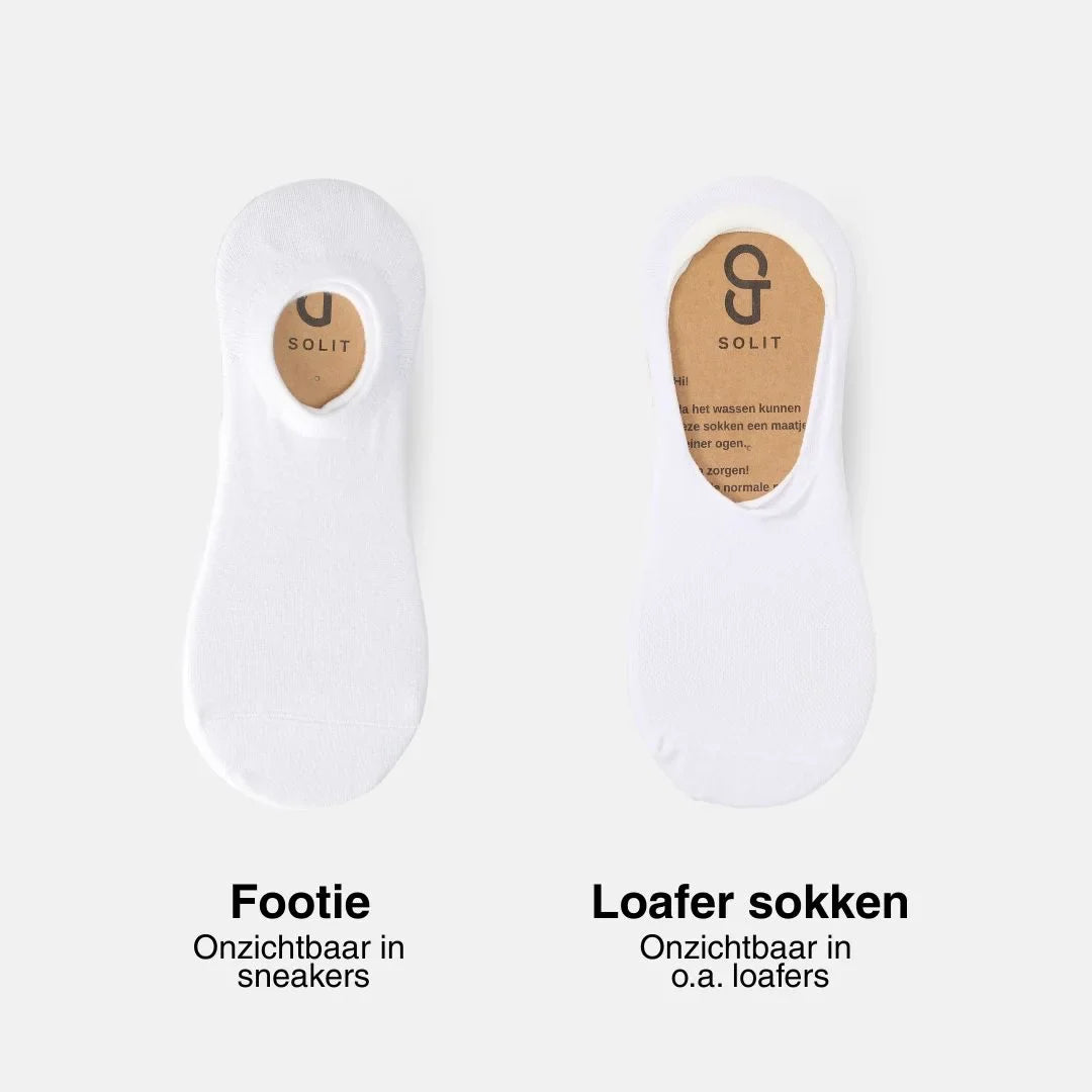 Loafer-Socken – Weiß
